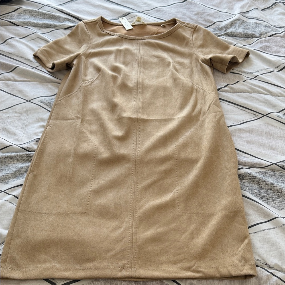 Elegant beige Mini Dress